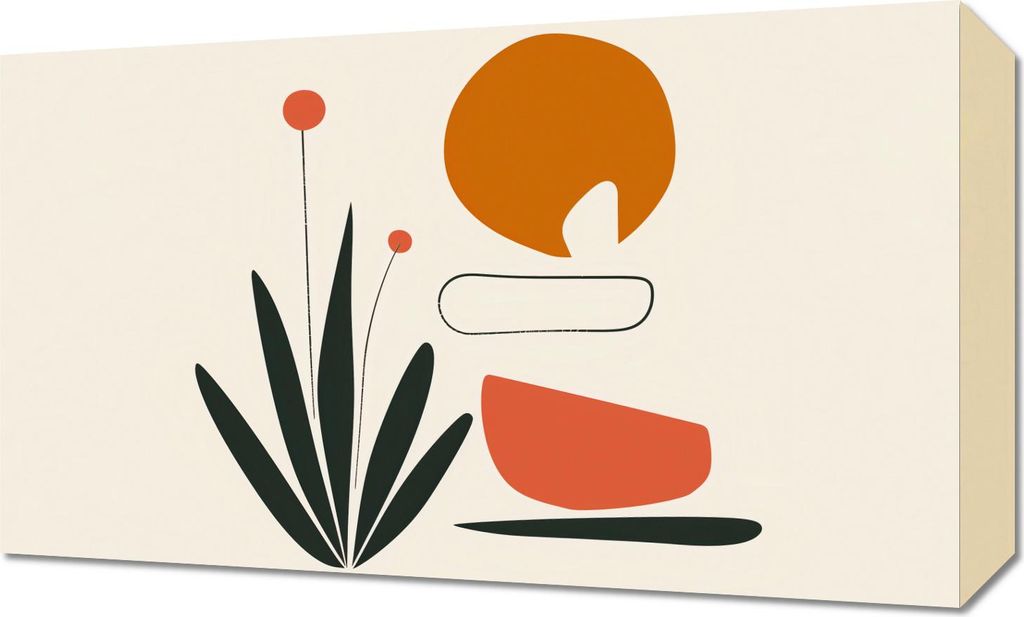 Bild 50x30cm Abstrakt Zen