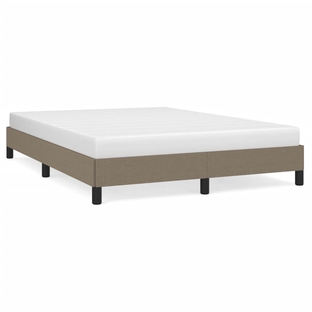 "im Sonderangebot"Bettgestell - CLORIS - Doppelbett - Robust und langlebig - ohne Matratze Taupe 140x190 cm - Einfache Montage - Stoff - NeuMöbel5...