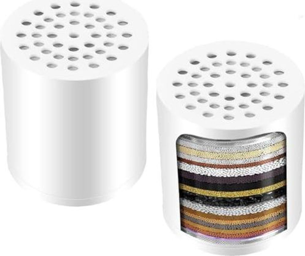Duschfilter mit 36 Stufen, Universal-Ersatzkartusche, Hartwasserreiniger entfernt Chlor, Schwermetalle, Eisen und andere Sedimente, Hochleistungs-W...