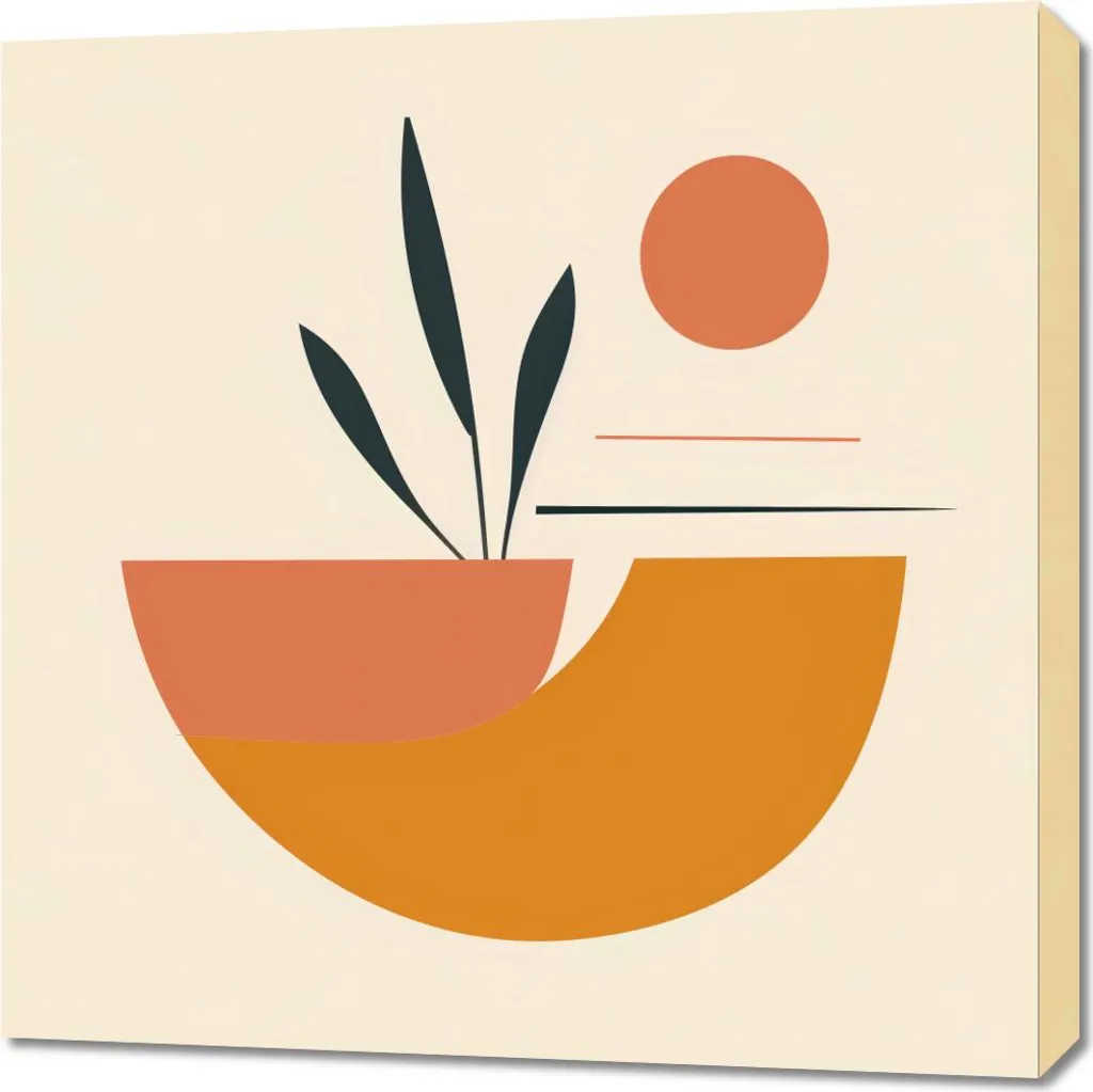 Quadro d'Arredo 70x70 Minimalista Occidente - Tela Artistica