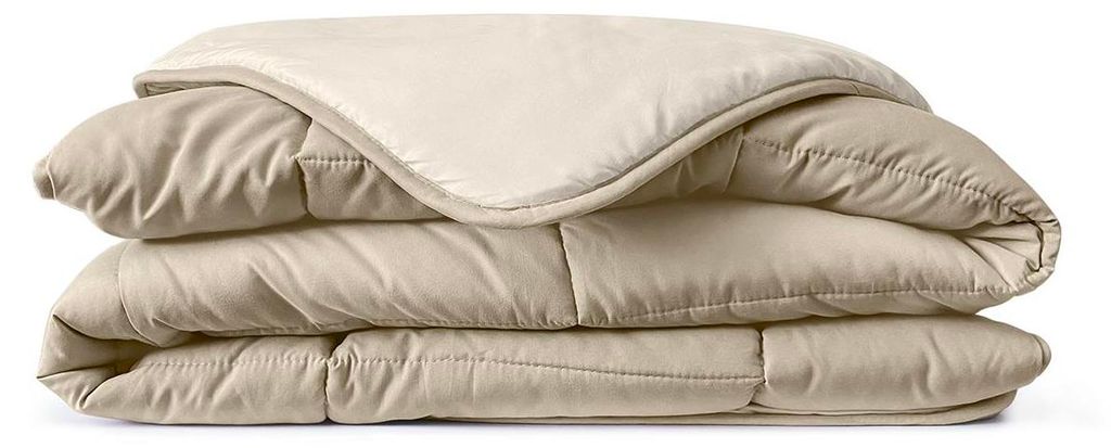 Eleganzzz Eazy Sommerbettdecke ohne Bezug – Beige – 200x200 – Mikrofaser – leicht & kühl