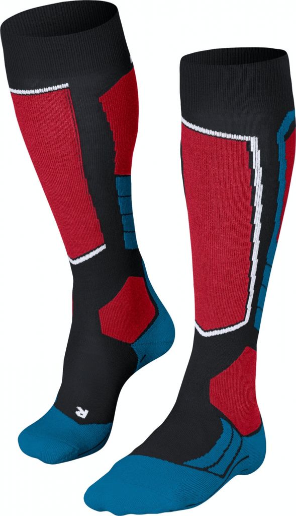 FALKE Skisocken SK2 Allrounder 3006 Schwarz 39-41 mit mittlerer Polsterung, feuchtigkeitsableitend