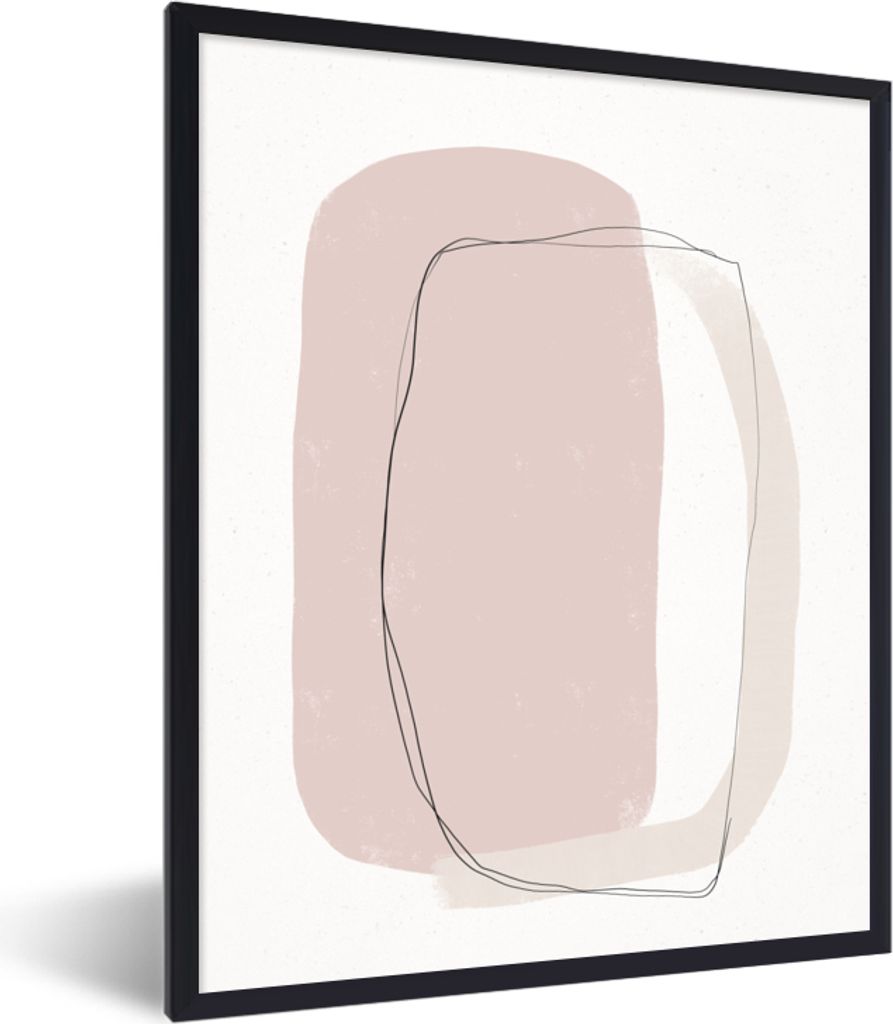 MuchoWow® Gerahmtes Poster Pastell - Abstrakt - Design Produktbild 