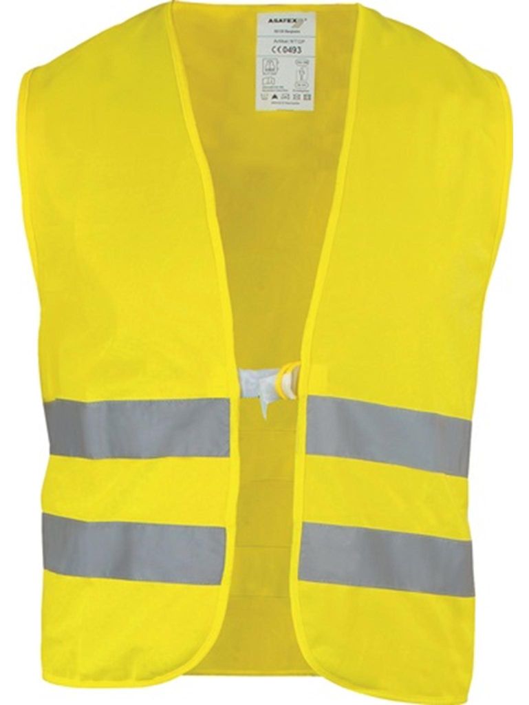 Warnweste Gr.univ.gelb EN 20471 Kl.2 ASATEX