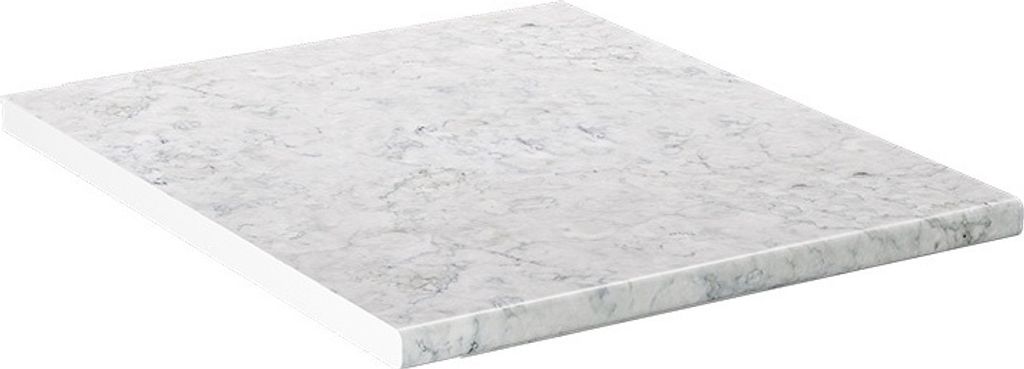 Vicco Küchenarbeitsplatte R-Line, 50 cm, Marmor Weiß Produktbild 