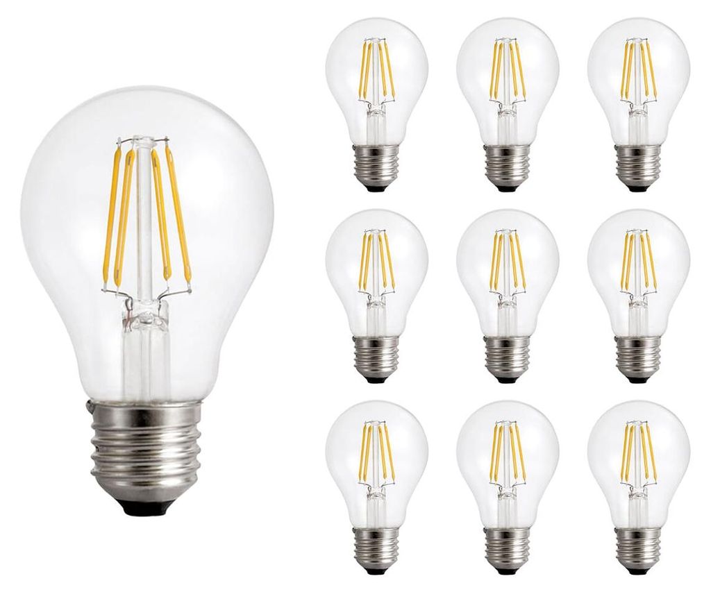 Spectrum E27 LED Lampe A60 8,5W 1100lm 2700K Warmweiß 230V 60mm 10 Stück