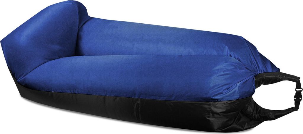 Aga Aufblasbarer Lazy Bag 230x70 cm Schwarz/Dunkelblau