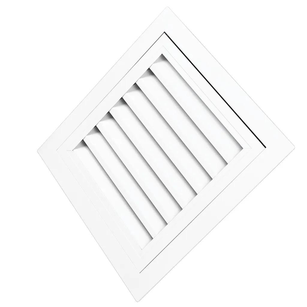 Évent mural avec clapet anti-retour et grille de protection acier