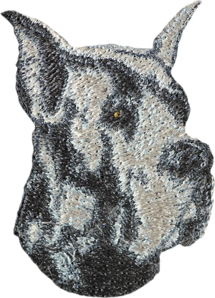 Patch Ricamata Alano I Art-Dog - Porta il Tuo Cane Sempre con Te
