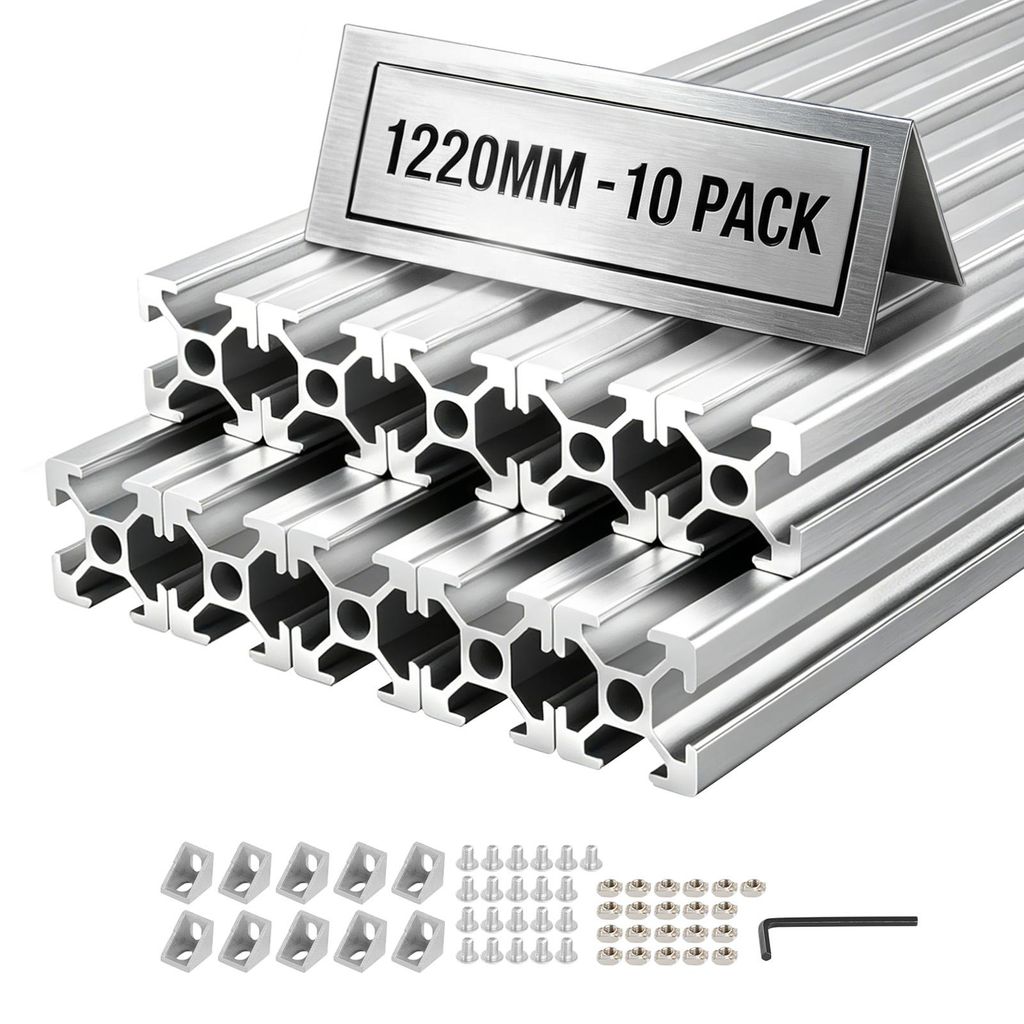 VEVOR Profilé en aluminium 2020, 10 pièces, 122 cm, Image du produit 