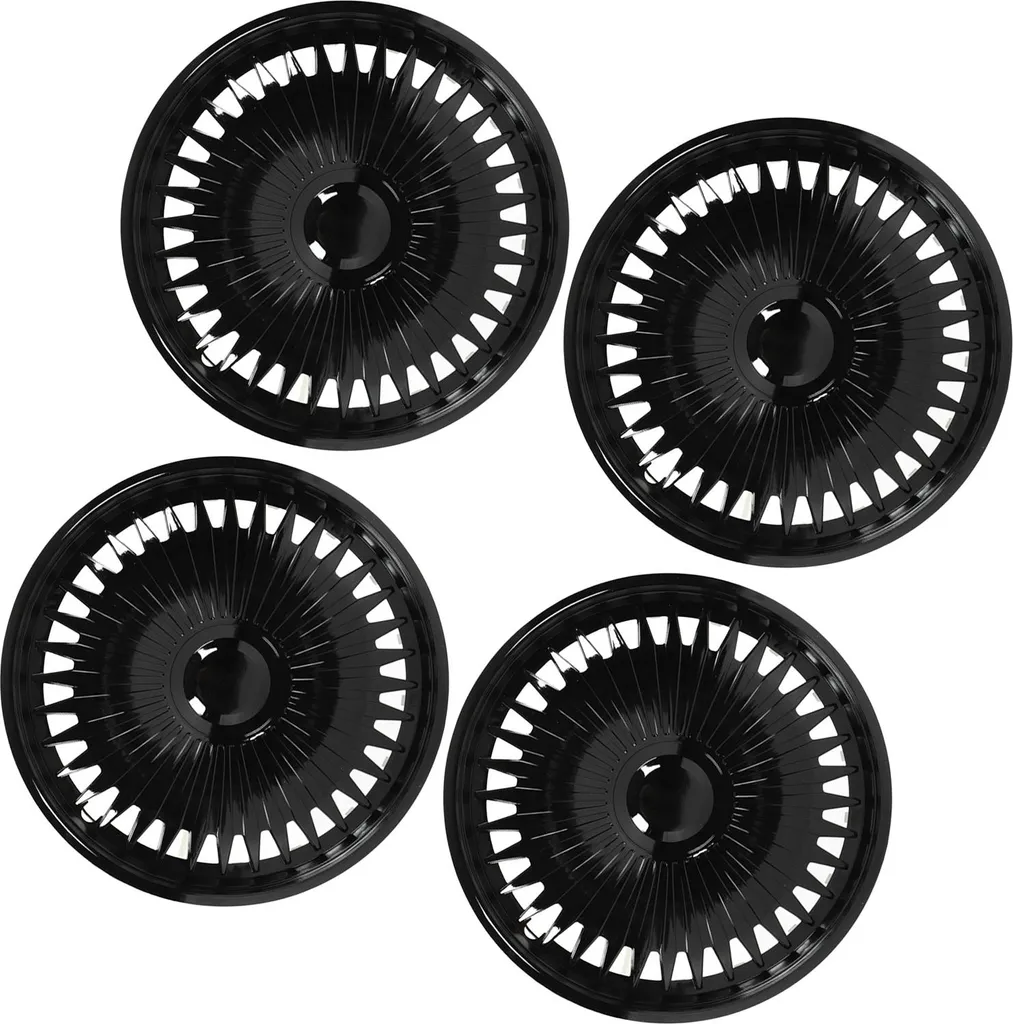 Enjoliveurs de roue 16 pouces noirs avec protection de jante complète