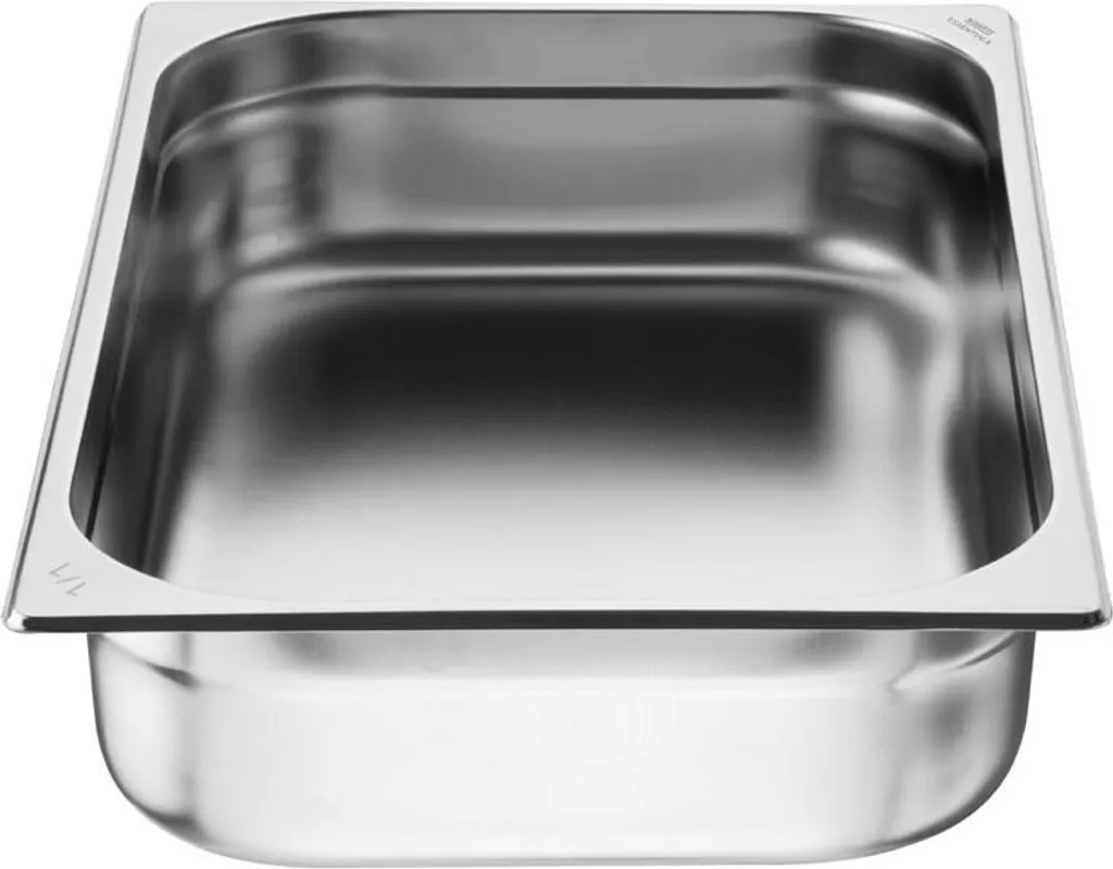 Bac Gastronorme 1/1 Nisbets Essentials Inox 100mm - Lot de 3 Pièces