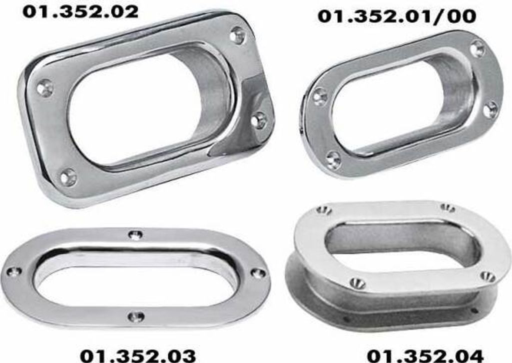 Klüse aus rost. Edelstahl 140 x 63 x 17 mm , 1 Stück