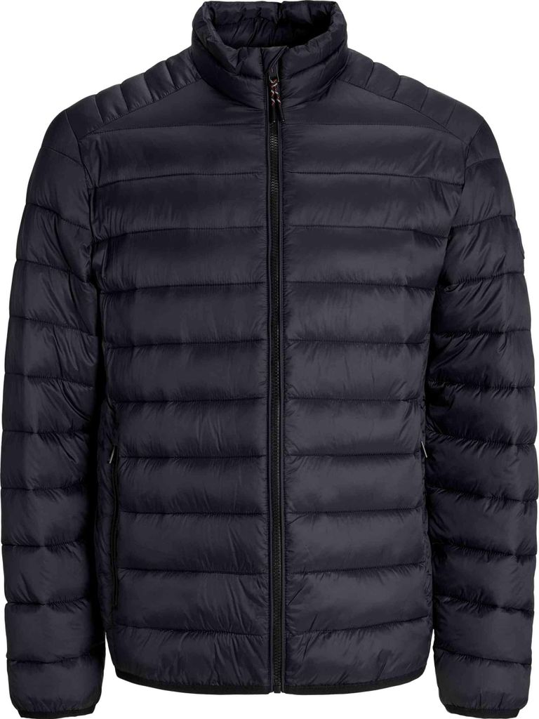Jack & Jones 12280971_2161_XXL, Puffer, Uni, Erwachsener, Reißverschluss, Nylon, Schwarz