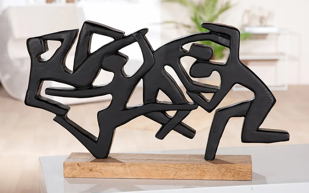 Sculpture Acrobatics Gilde 55597 en Bois pour Décorer un Grand Buffet - 2