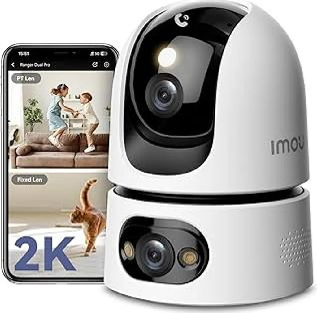 Imou Ranger Dual 6MP: Telecamera Professionale Interni Wi-Fi 6 e PTZ
