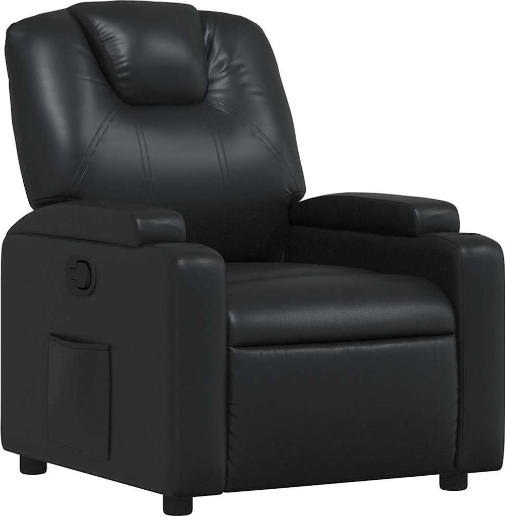 vidaXL Relaxsessel Schwarz Kunstleder Produktbild 