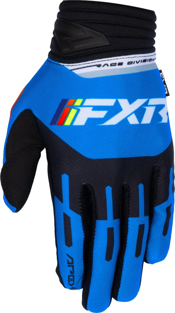 Gants FXR Apex XL Bleu Noir - Grip Optimal et Paume Renforcée pour MX
