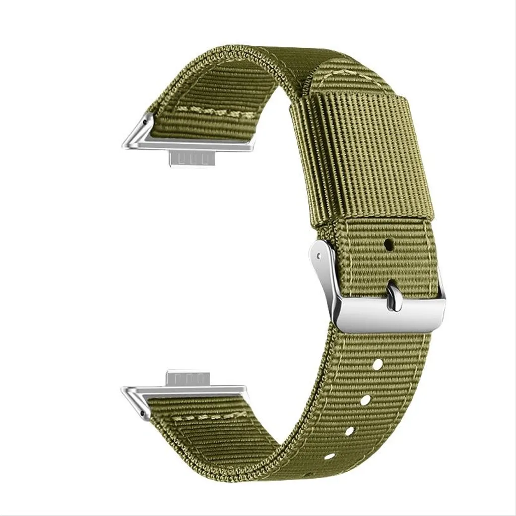 INF Cinturino Nylon Huawei Fit 3 4 4 Pro Verde - Ricambio Elegante