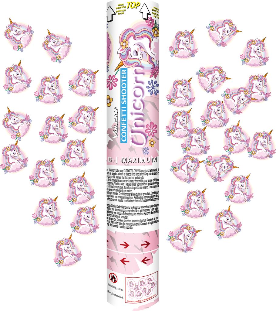 Sparacoriandoli - Unicorno - Set di 3 - Coriandoli unicorno Immagine del prodotto 