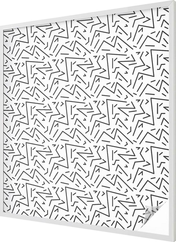 Buntglas Fensterfolie – 116x100 cm – Stained-Glass Design – blickdichte dekorative Sichtschutzfolie – selbstklebend, UV-Schutz – Abstrakt...