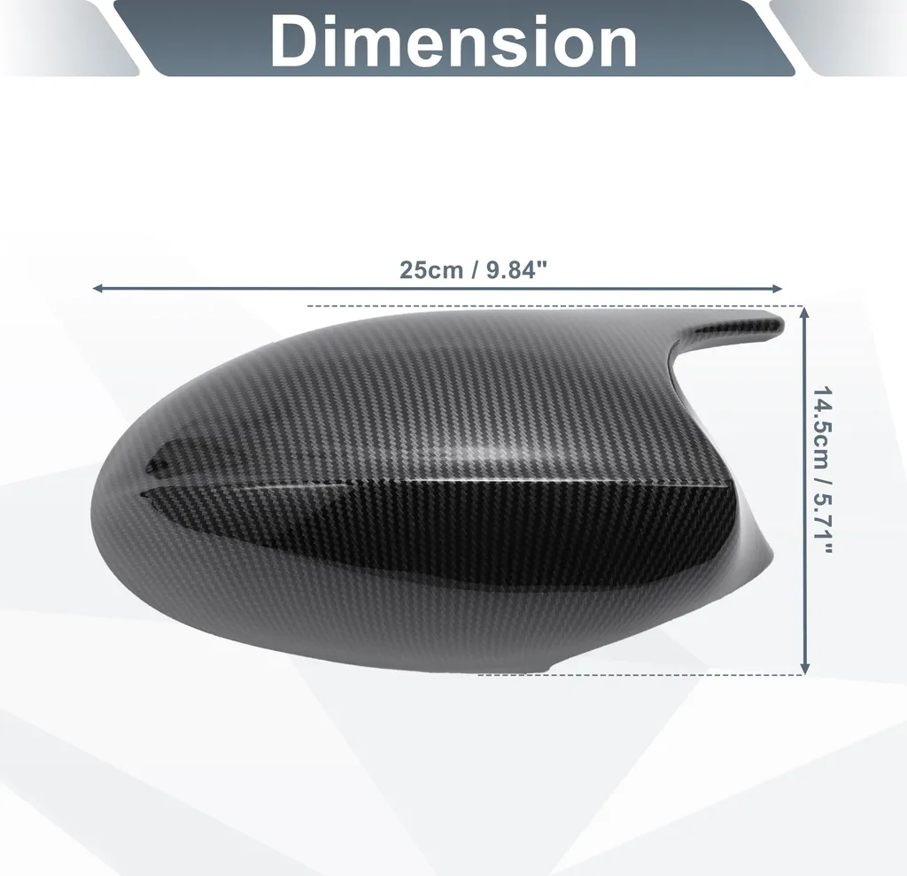 Coque Rétroviseur Look Carbone Noir pour BMW Série 3 E90 E91 et E92 E93 - 4