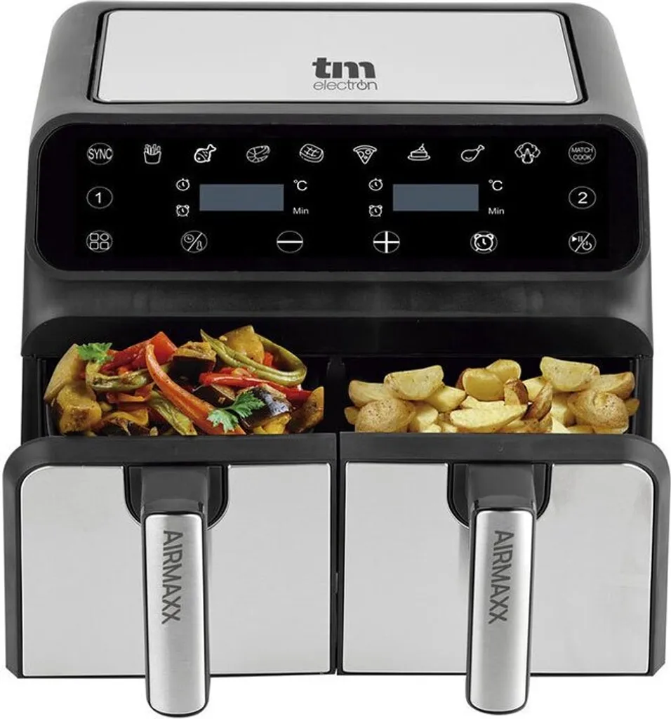 Friteuse sans huile familiale Tm WIP TMPFR200-BLK 4+4L Noir