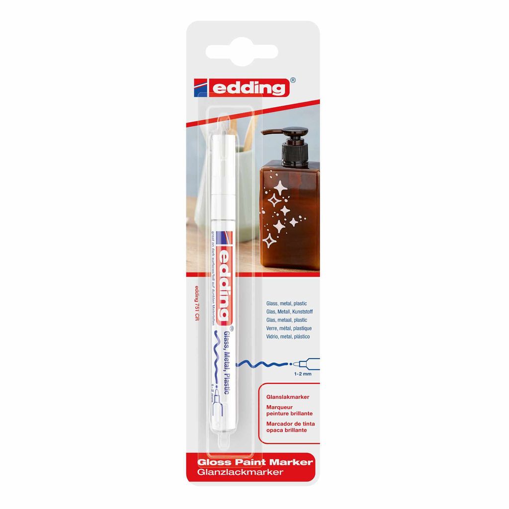 Edding pennarello vernice lucida blister bianco 80153 Immagine del prodotto 