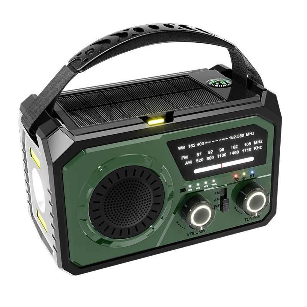 16000mAh Solar Notfallradio mit Handkurbel und AM/FM, Produktbild 