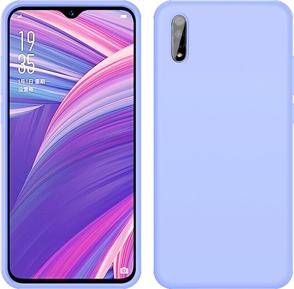 VIVO iQOO Neo Hülle, LaimTop Slim Flüssig Silikon Soft Gel Gummi Stoßfest Kratzfest Schutzhülle für VIVO iQOO Neo Lila