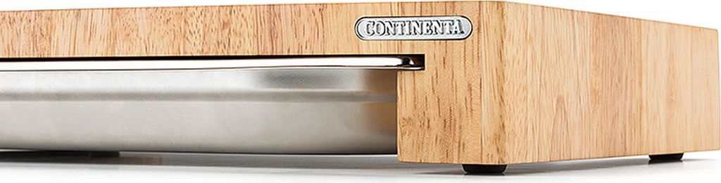 CONTINENTA Schneidebrett m, Schublade, Gummibaum Stirnholz Zdjęcie produktu 
