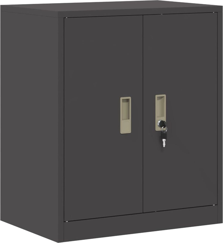 Aufbewahrungsschrank Schwarz 60 x 40 x 70 cm Stahl