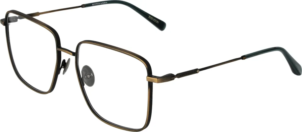Scotch & Soda Brille 55403 Monture de Vue Légère et Robuste Modèle Argent