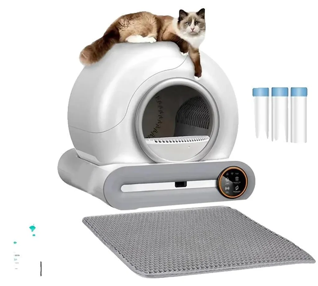 Bac à litière pour chat automatique : gestion App et sacs de recharge
