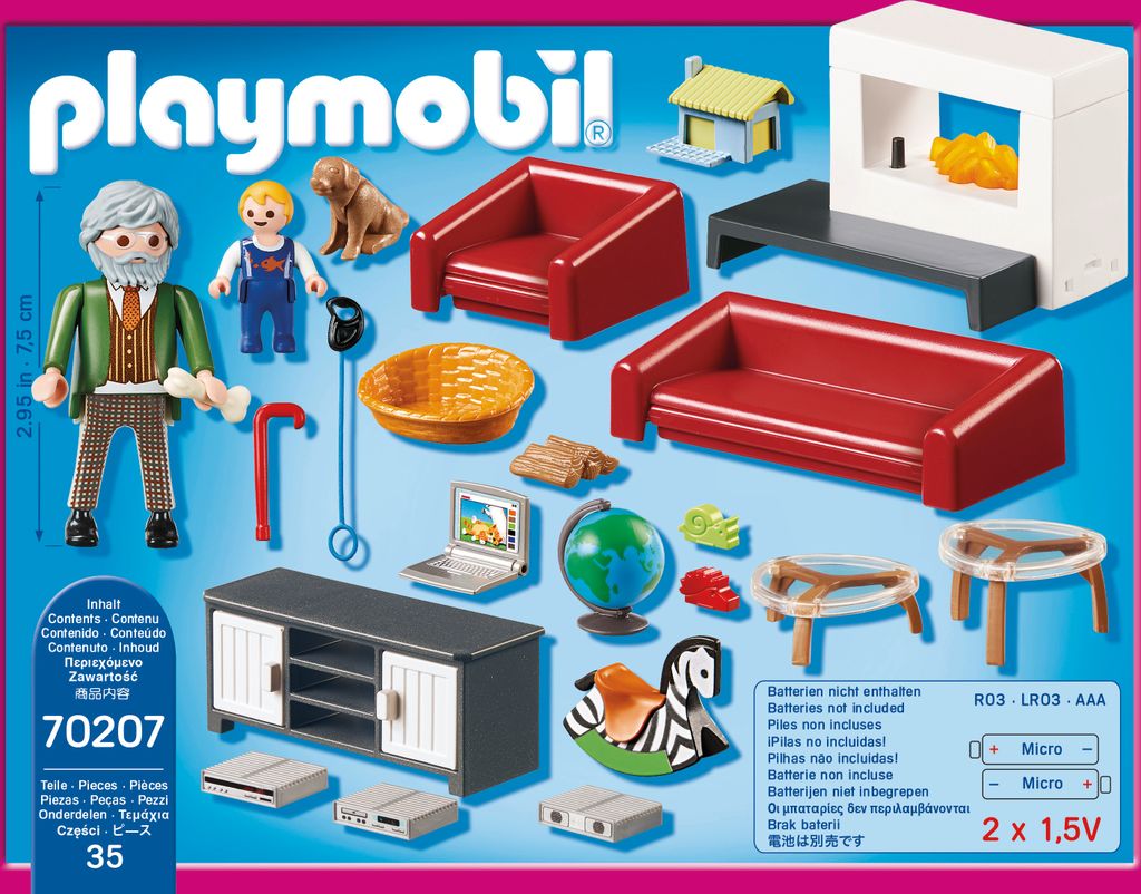 PLAYMOBIL Dollhouse 70207 Gemütliches Wohnzimmer Produktbild 4