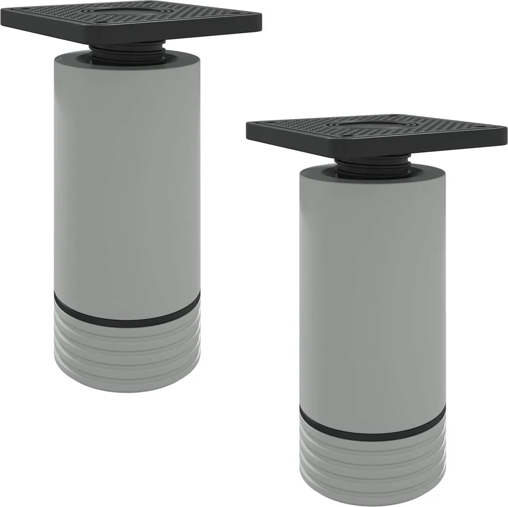 SYFAX™ Gambe per mobili regolabili 2 pezzi Bianco 64 x 64 x 100 mm PP