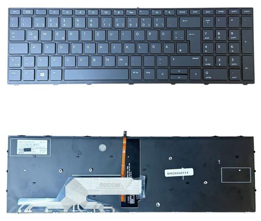 Tastatur für HP ProBook 650 655 G4 G5 450 455 470 G5 mit Produktbild 