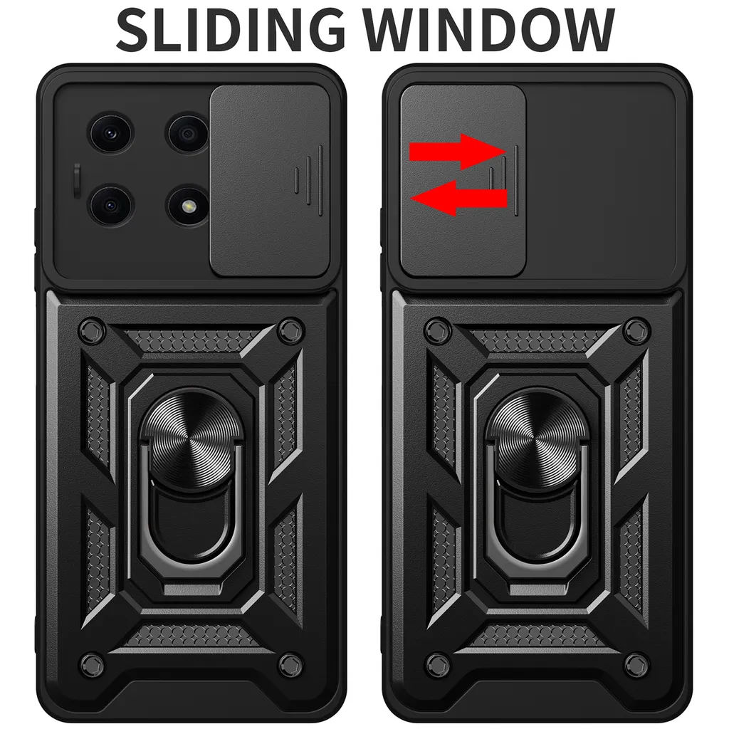 Custodia Honor X8a Silicone Argento: Design con Anello e Protezione - 2