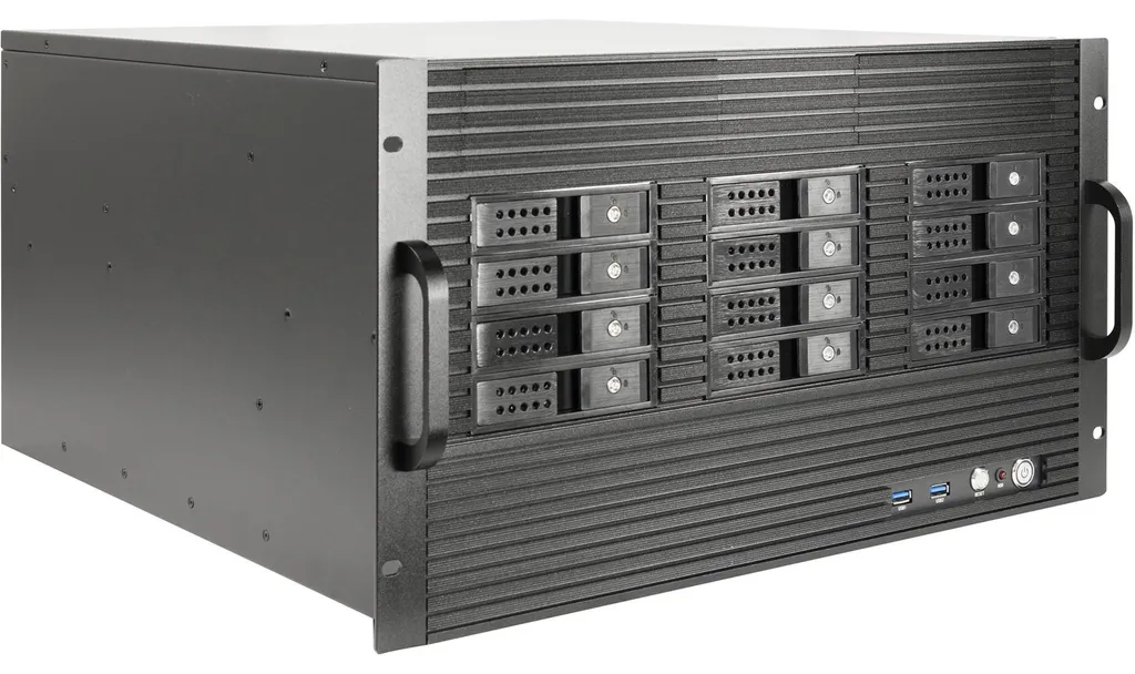 Boîtier Serveur de Stockage 6U Inter-Tech IPC 6U-6520 Châssis Rack