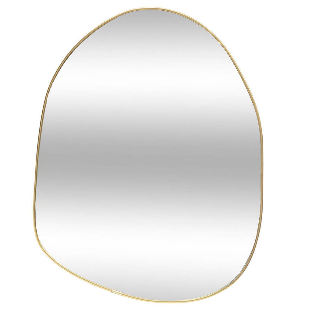 Specchio "romantico" in legno, h 39 cm, color oro  - Immagine del prodotto 