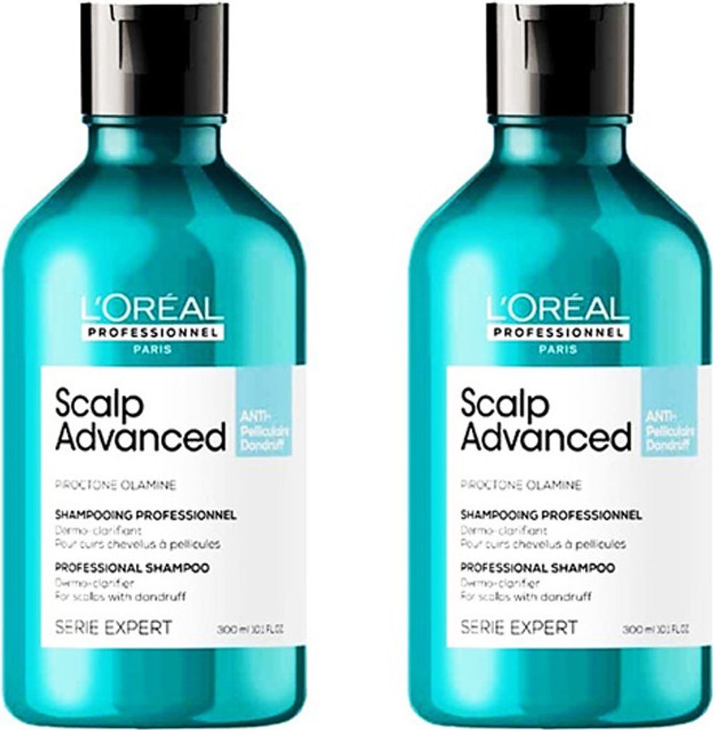 Loreal Scalp Advanced Anti-Schuppen Dermo-Klarer Shampoo 2x300ml