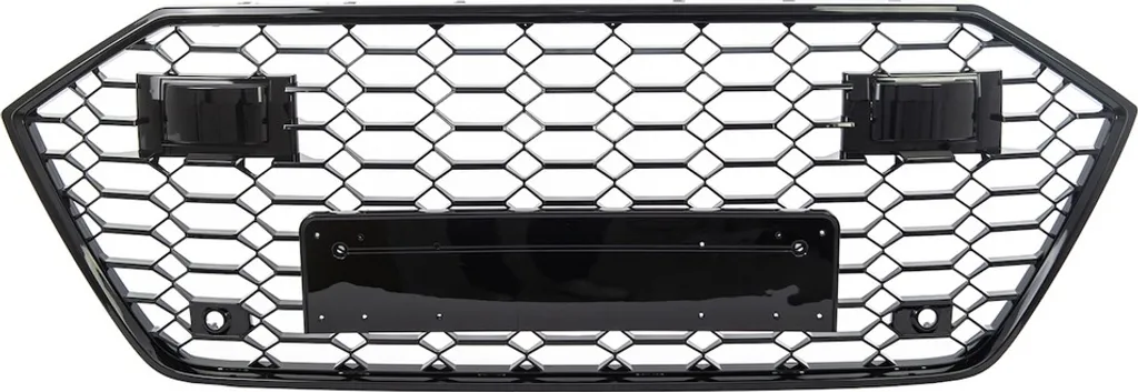 Grille de Calandre Sport Noire Brillante avec PDC pour Audi A7 4K 2018+
