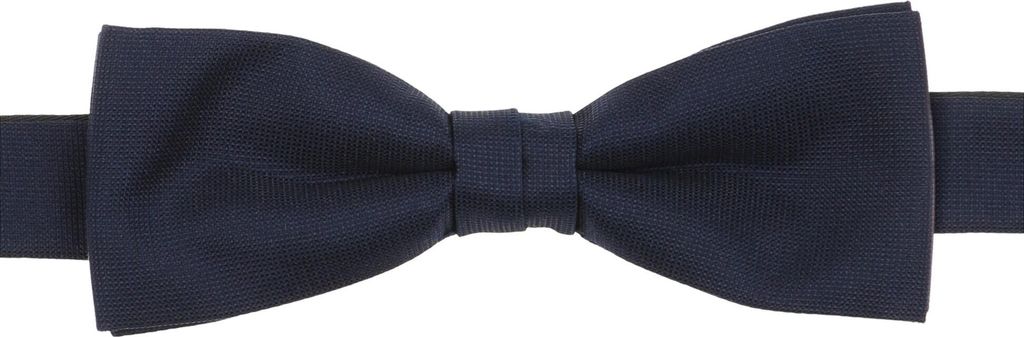 VENTI Herren Fliege 12x5cm Polyester/Seidenmix gewebt Marine