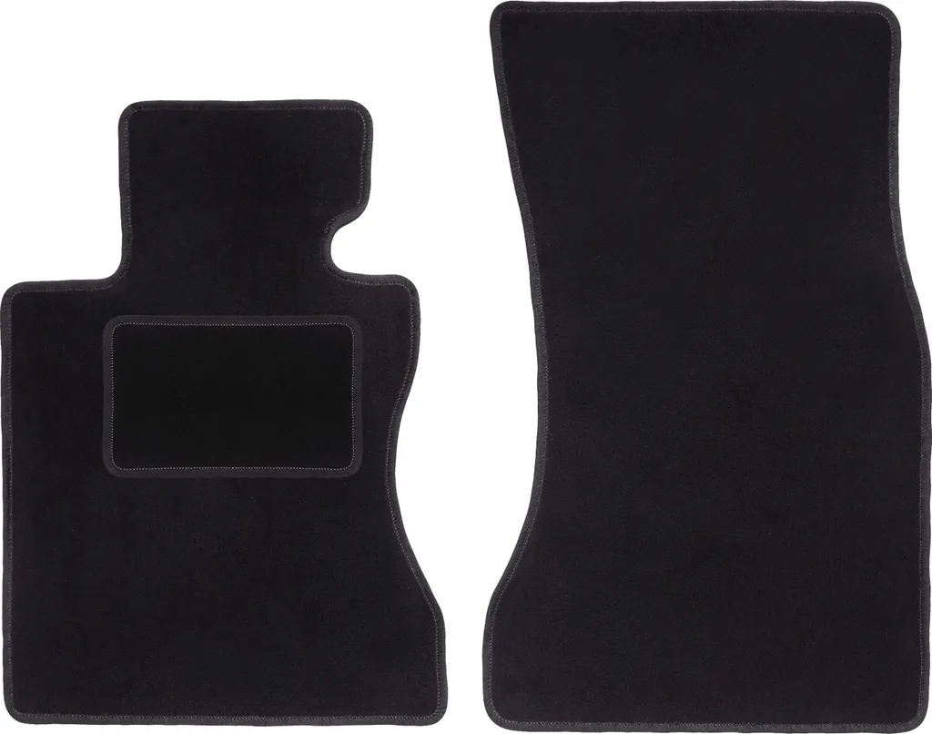 Wielganizator tappetini auto velours anteriori adatto per BMW 5 E61 (2003-2010, station wagon, touring) neri, set 2 pz, con fissaggi