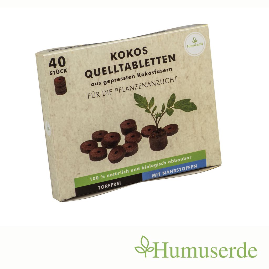 Kokoserde Quelltabletten Tabs Pflanzenanzucht torffrei 40er Produktbild 3