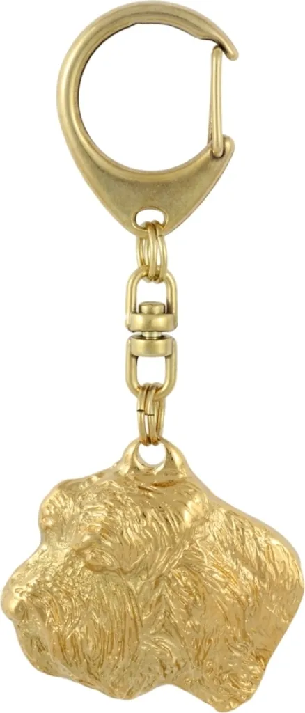 Pendentif Petit Basset Griffon Vendéen Art-Dog doré pour vos clés