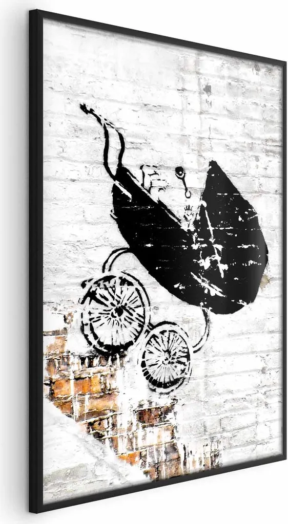 Quadro Moderno 60x90 Carrello di Velocità - Cornice Sottile Nera