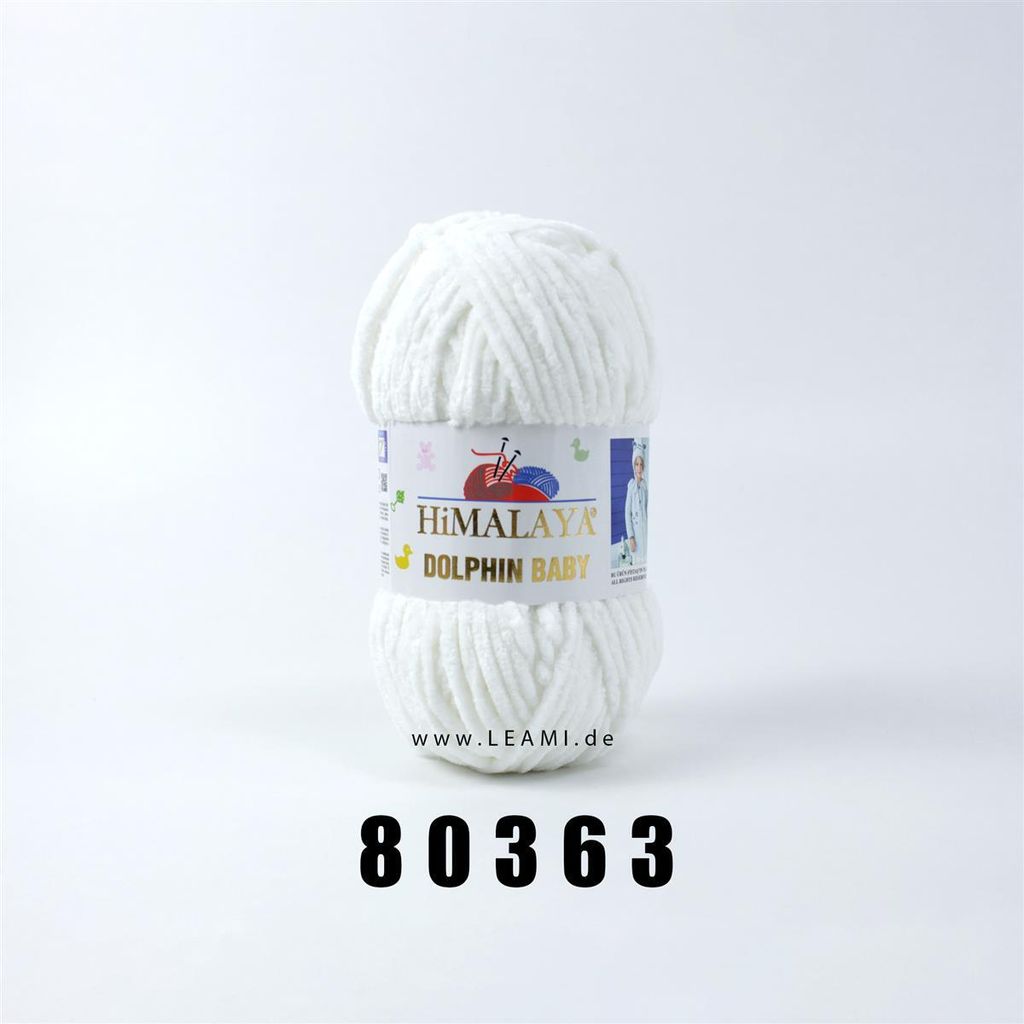 Himalaya Dolphin Baby super Bulky Chenille Garn Wolle strickgarn 100 gr 80363 - creme