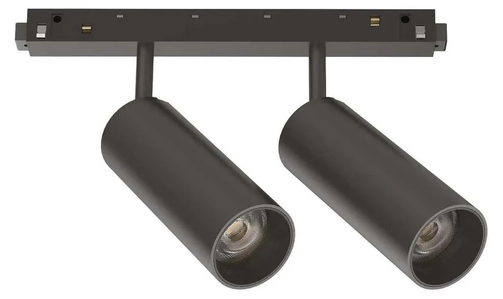 Spot Rail Magnétique Cuisine et Salon Ideal Lux Ego Double 24W 3000K