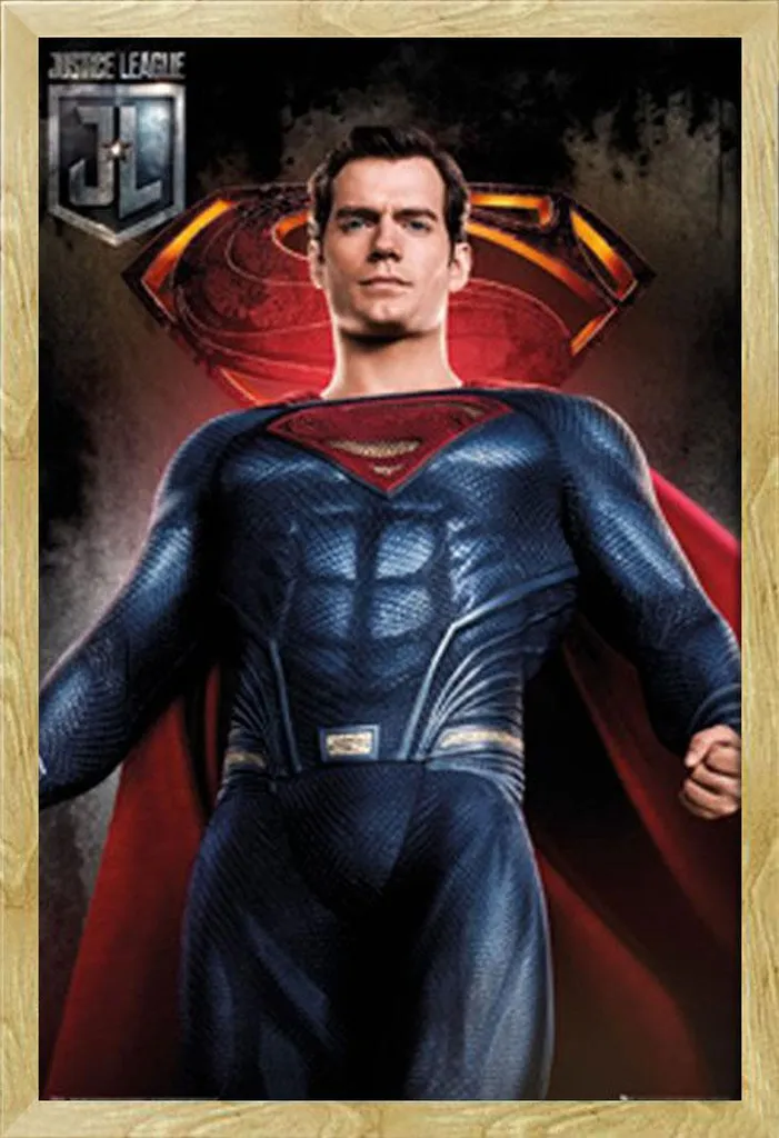 Kit Completo Poster Superman + Cornice Shinsuke Faggio - Pronta Consegna